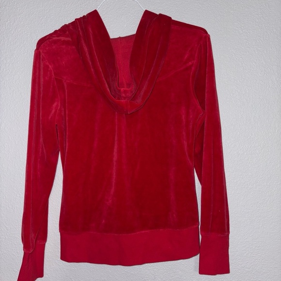 Athletic Works Red Velour Hoodie - Picture 2 of 3